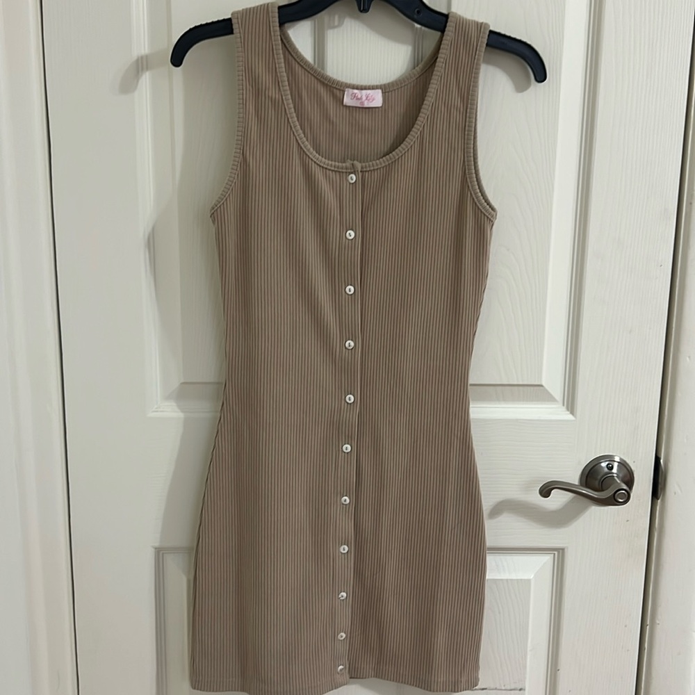 Ribbed Tank Dress